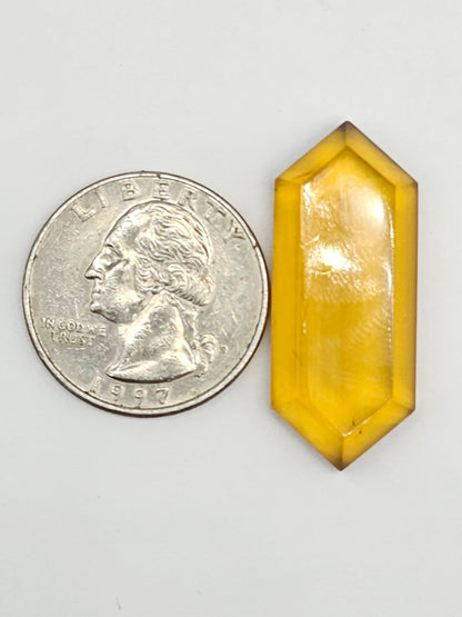 Amber Geometric Cabochon