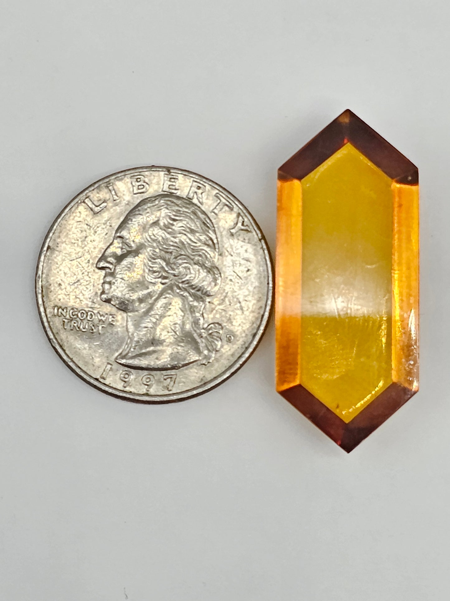 Amber Geometric Cabochon