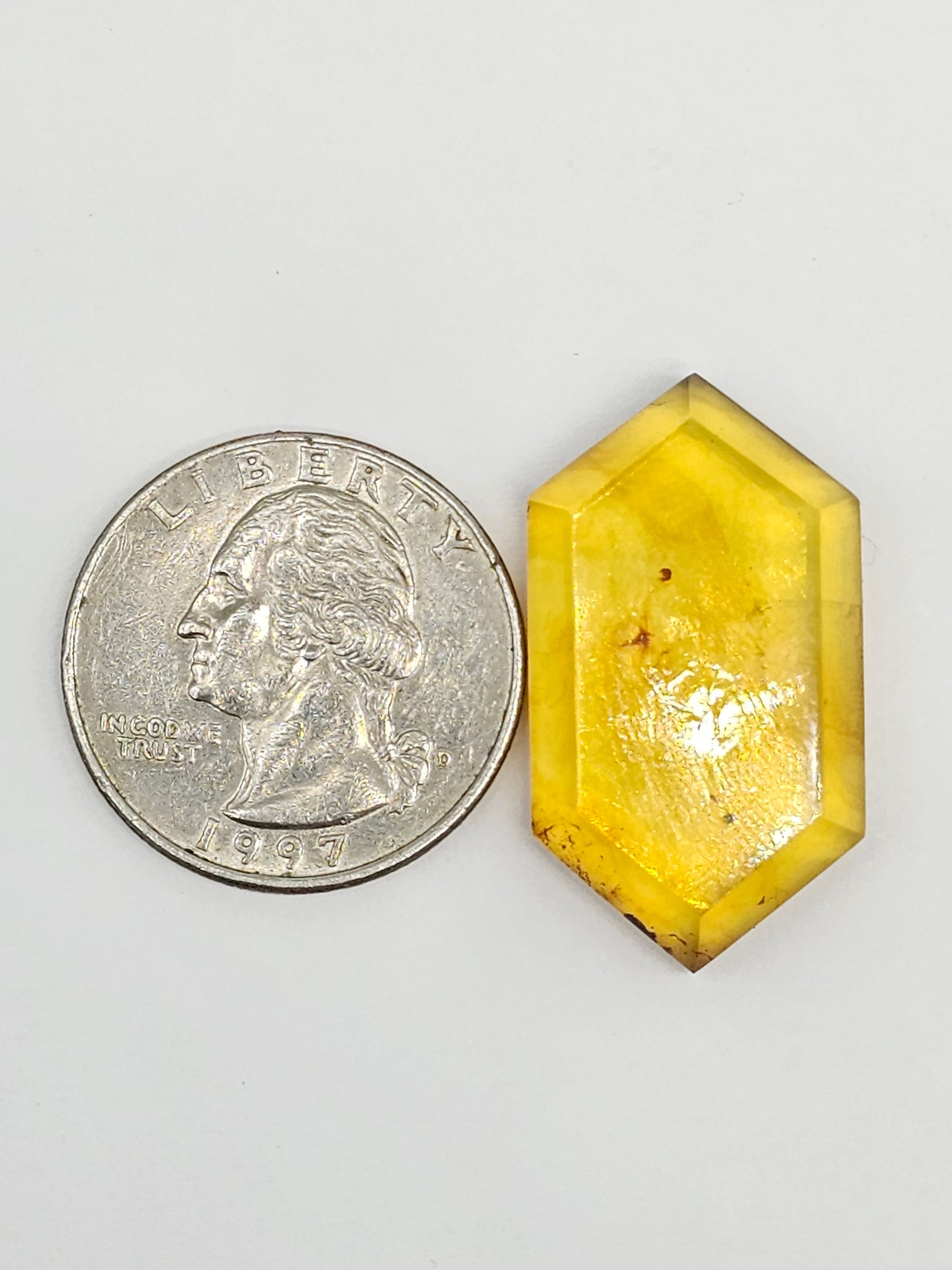 Amber Geometric Cabochon