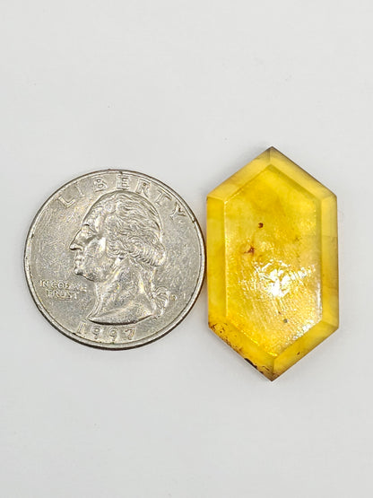 Amber Geometric Cabochon