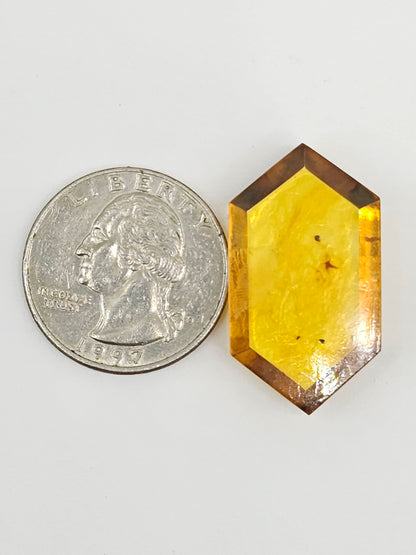 Amber Geometric Cabochon