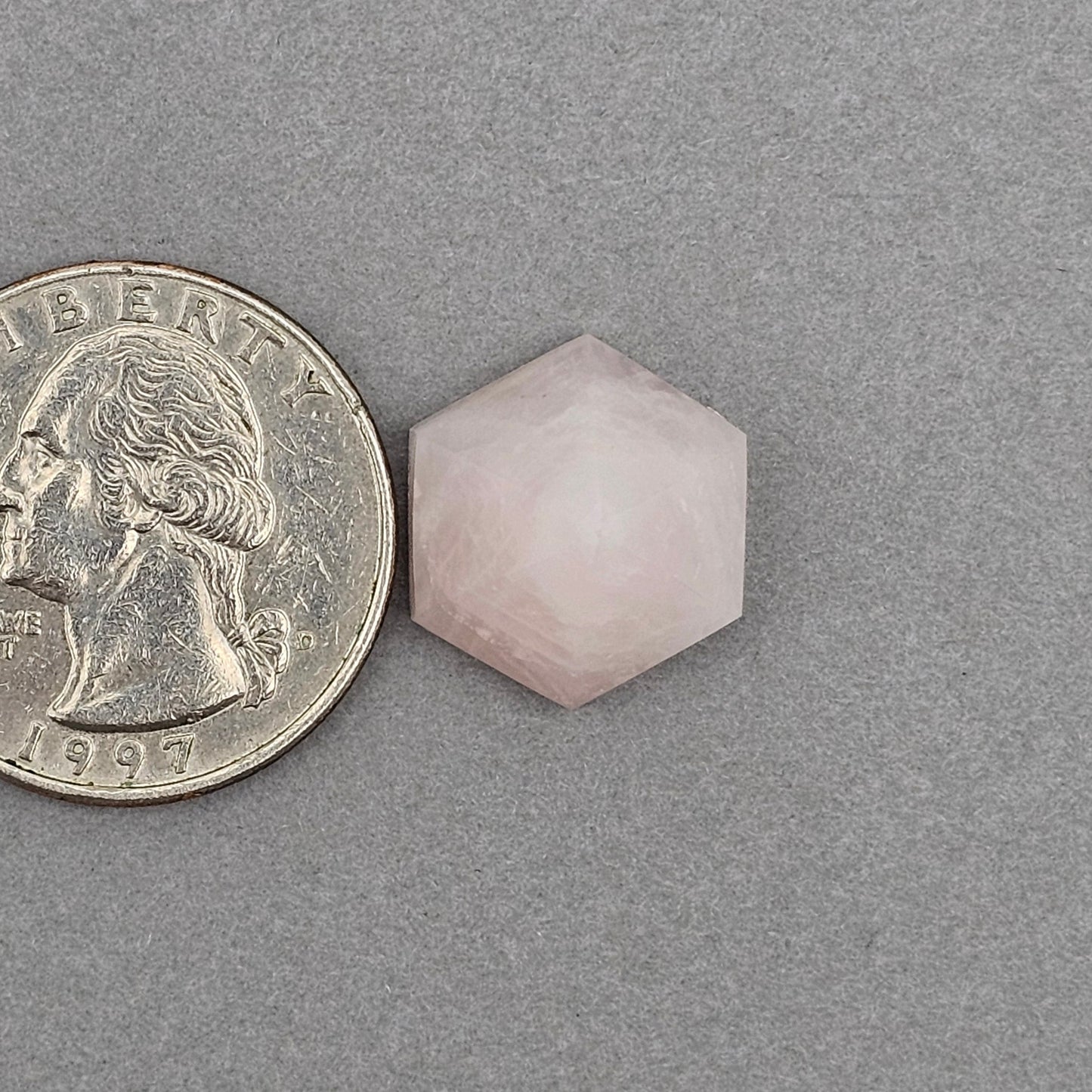 Rose Quartz Geometric Cabochon