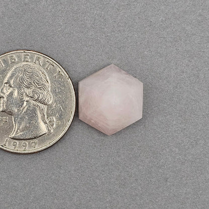 Rose Quartz Geometric Cabochon
