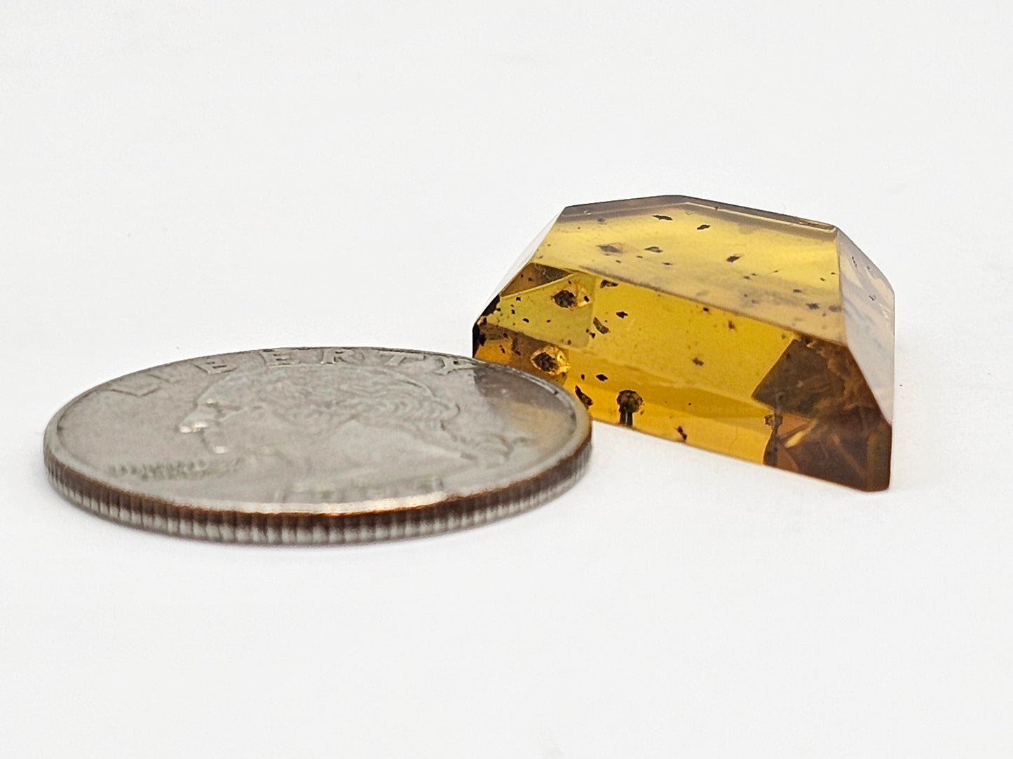 Amber Geometric Cabochon