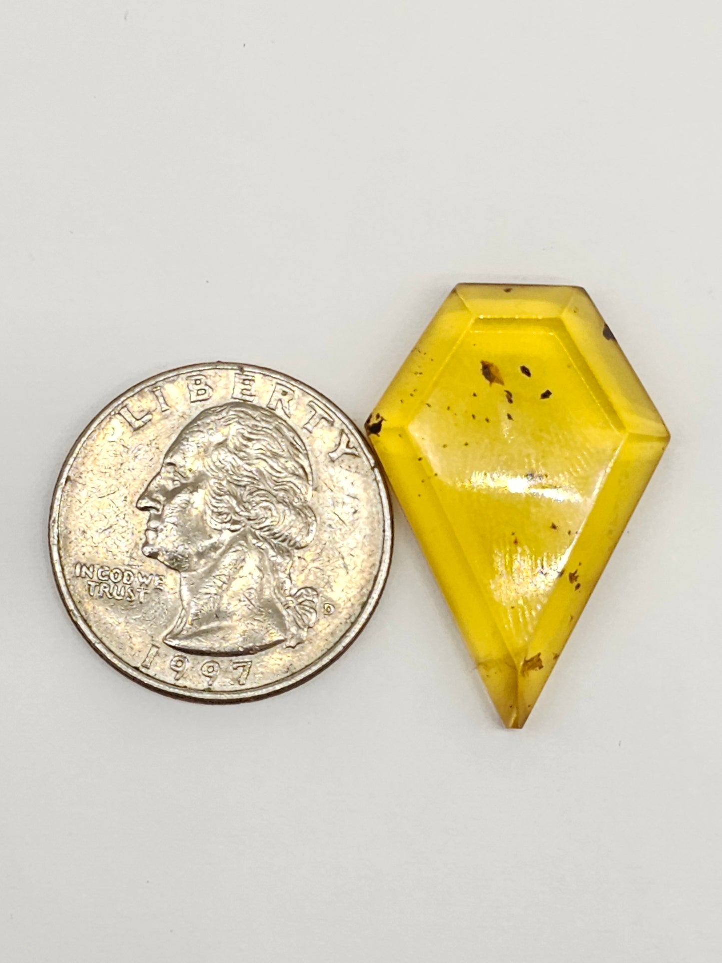 Amber Geometric Cabochon