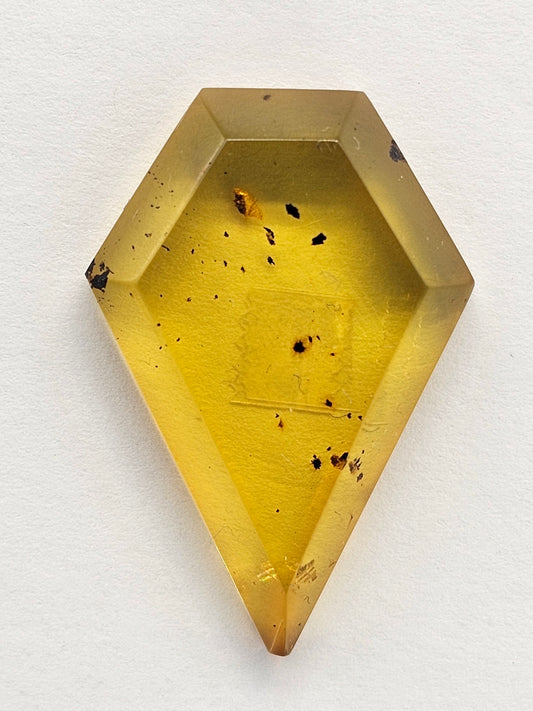 Amber Geometric Cabochon