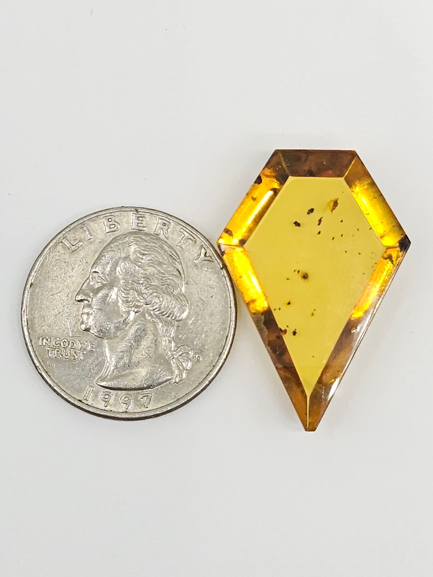 Amber Geometric Cabochon