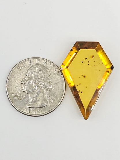 Amber Geometric Cabochon