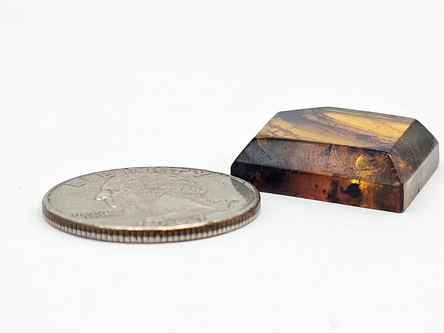 Amber Geometric Cabochon