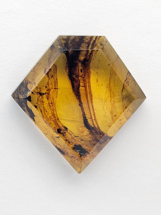 Amber Geometric Cabochon