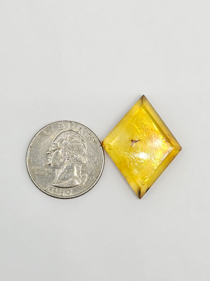 Amber Geometric Cabochon