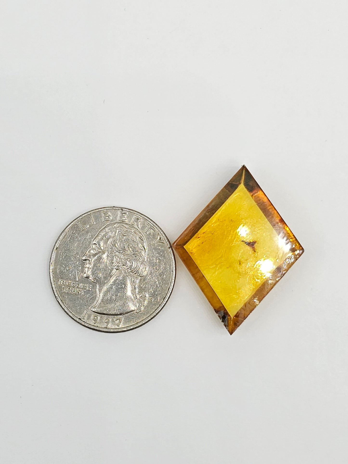Amber Geometric Cabochon