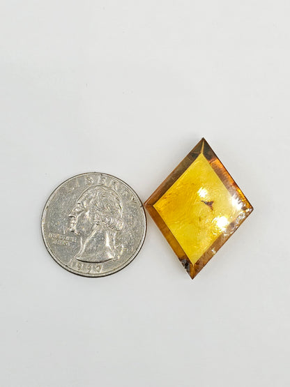 Amber Geometric Cabochon
