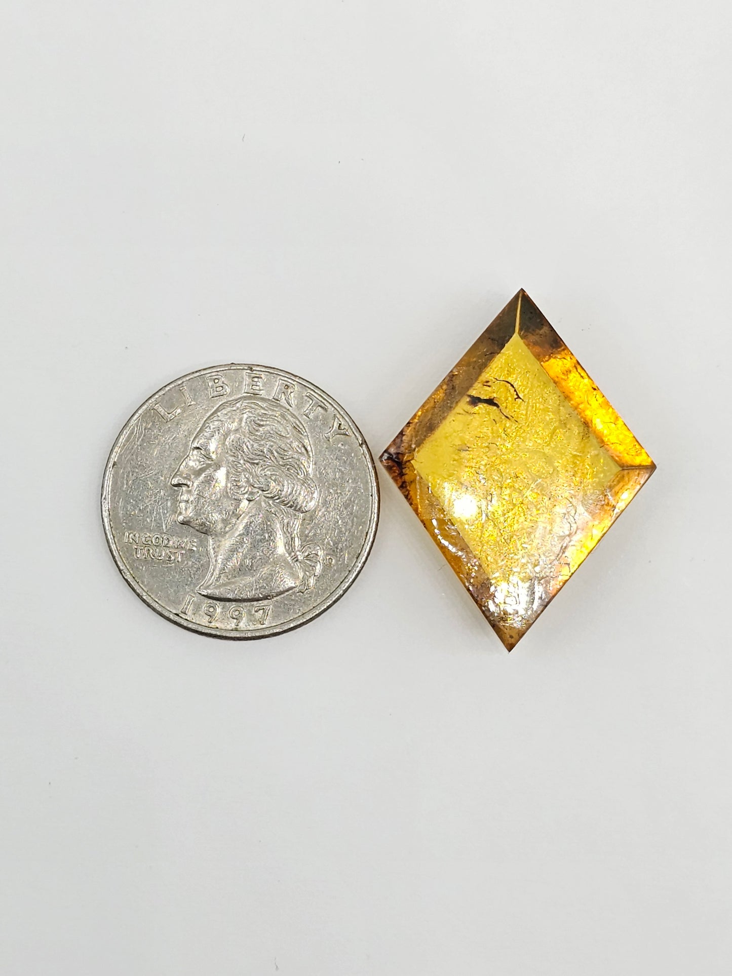 Amber Geometric Cabochon