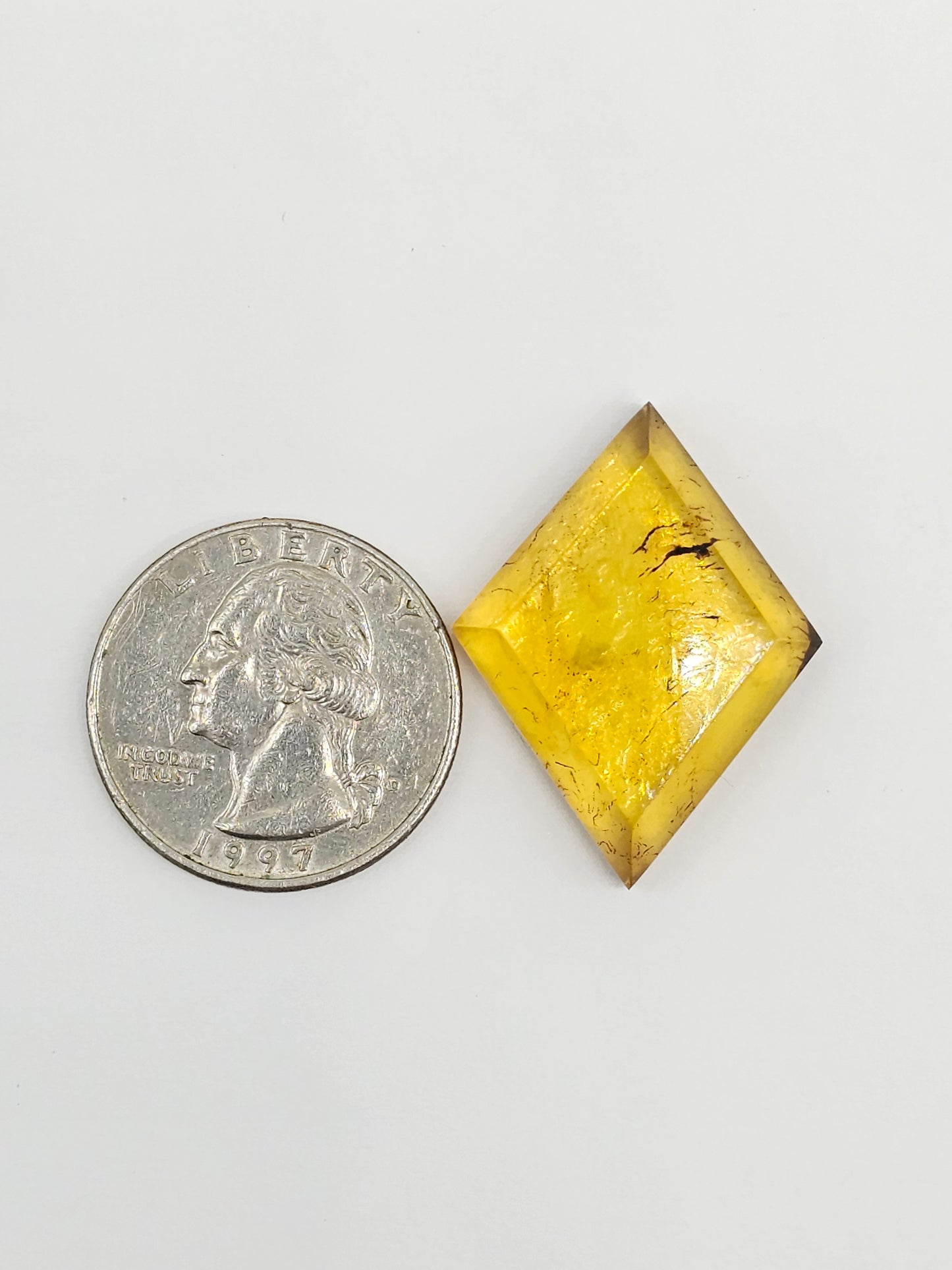 Amber Geometric Cabochon