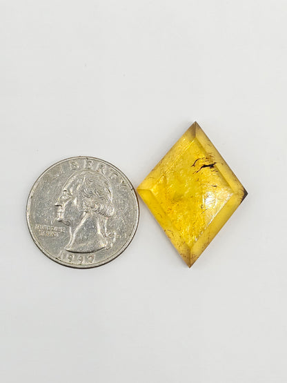 Amber Geometric Cabochon