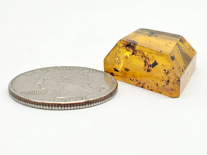 Amber Geometric Cabochon