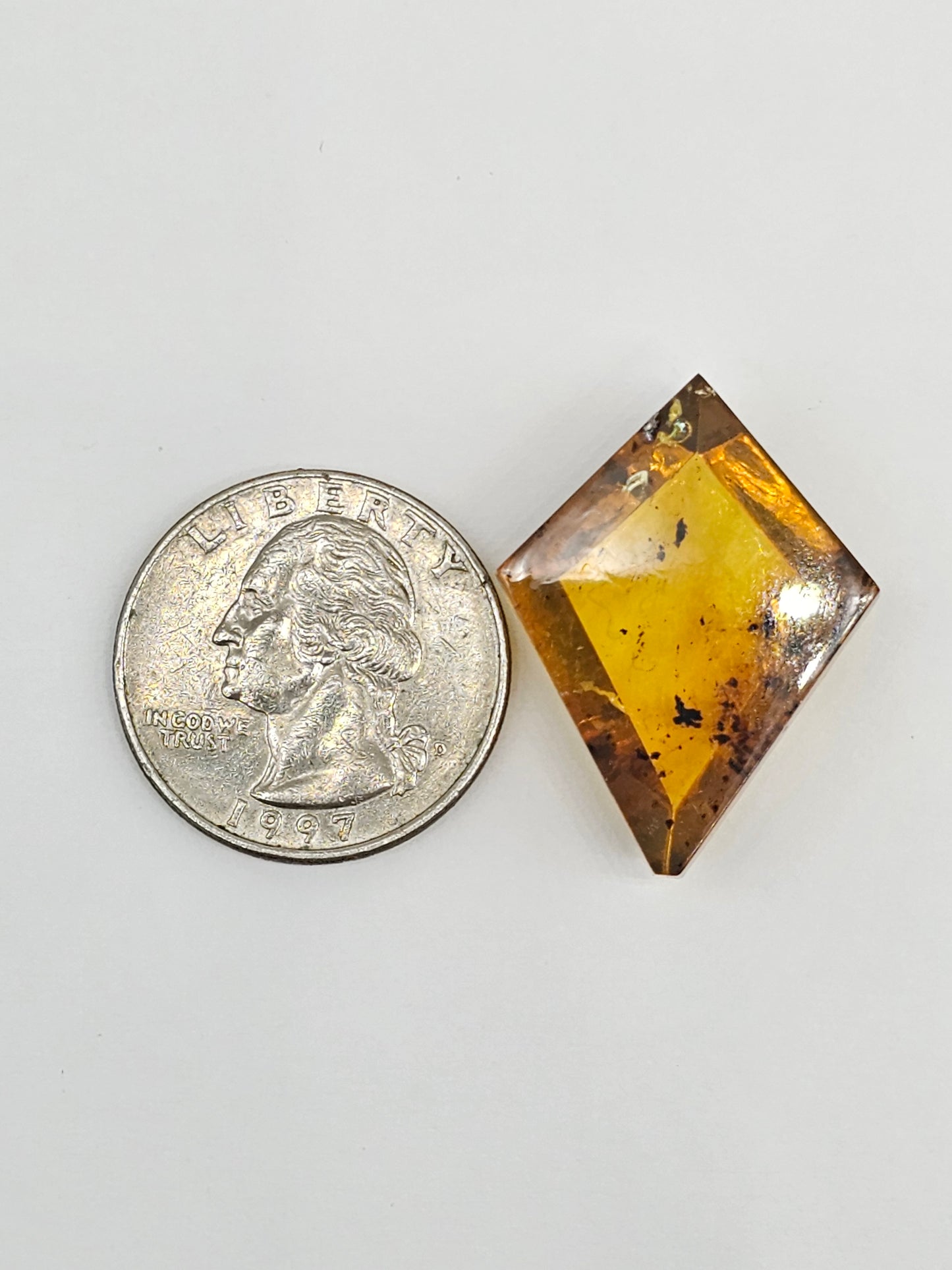 Amber Geometric Cabochon