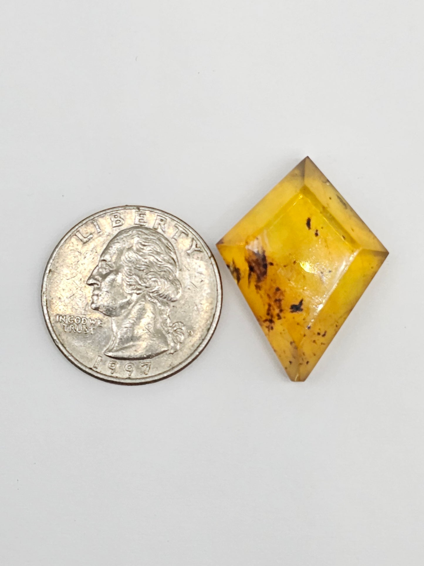 Amber Geometric Cabochon