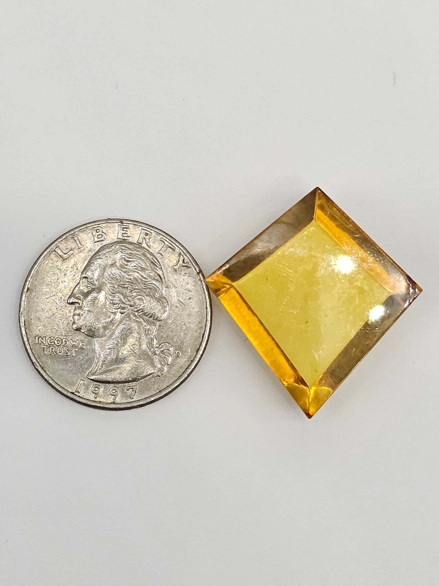 Amber Geometric Cabochon