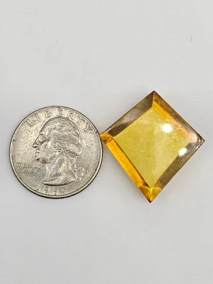 Amber Geometric Cabochon