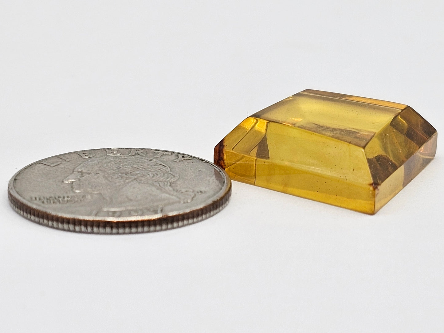 Amber Geometric Cabochon