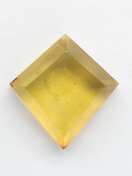Amber Geometric Cabochon