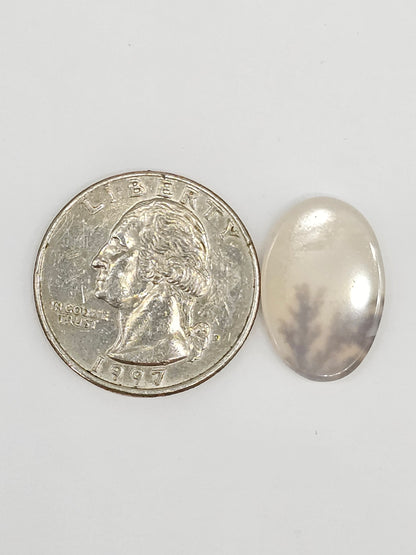 Scenic Dendritic Agate Cabochon – Natural Landscape Stone