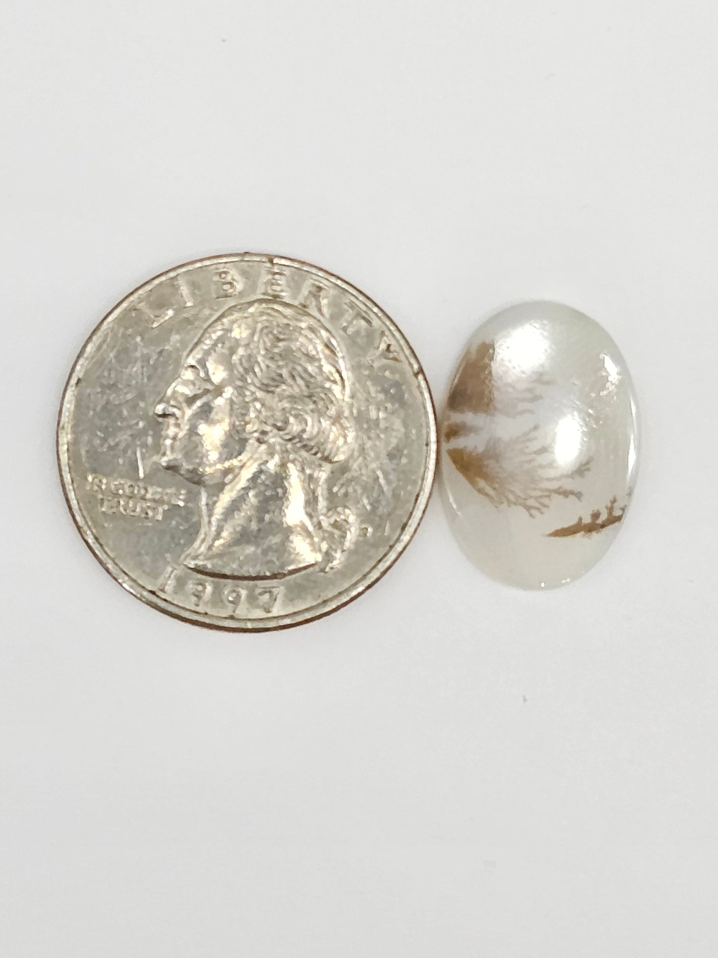 Scenic Dendritic Agate Cabochon – Natural Landscape Stone