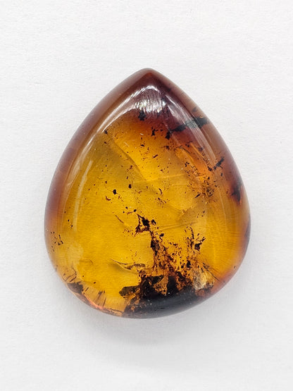 Amber cabochon | Artisan Cut Gemstone