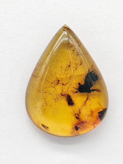 Amber cabochon | Artisan Cut Gemstone