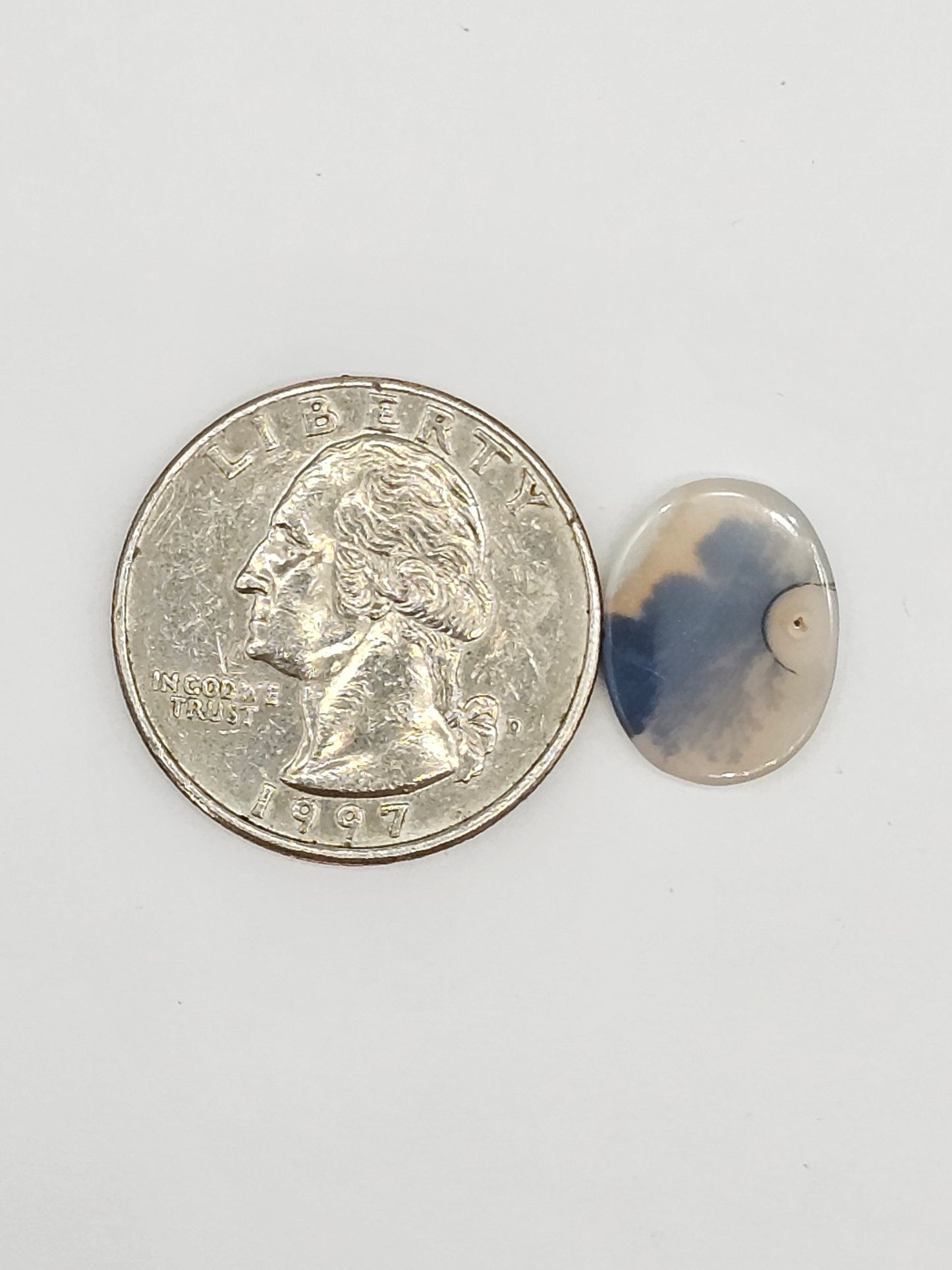 Scenic Dendritic Agate Cabochon – Natural Landscape Stone