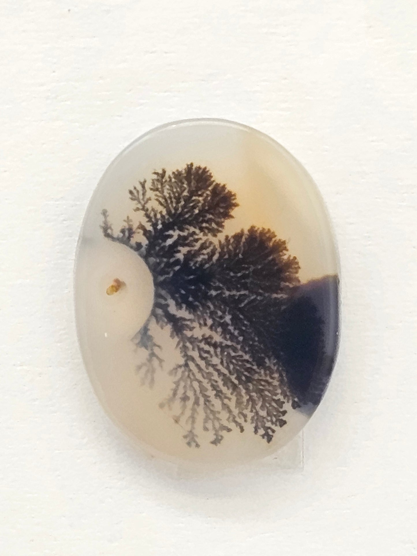 Scenic Dendritic Agate Cabochon – Natural Landscape Stone