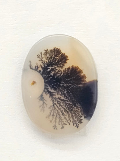 Scenic Dendritic Agate Cabochon – Natural Landscape Stone