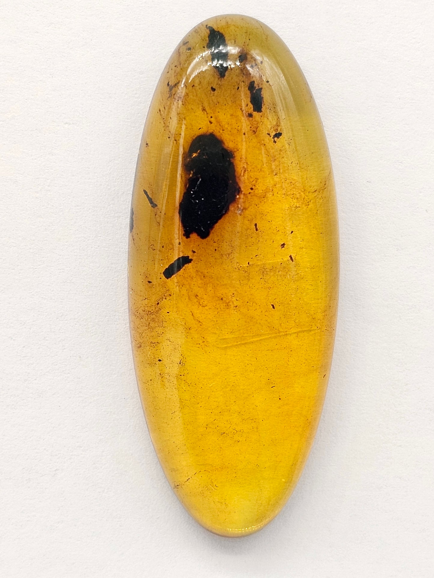 Amber cabochon | Artisan Cut Gemstone