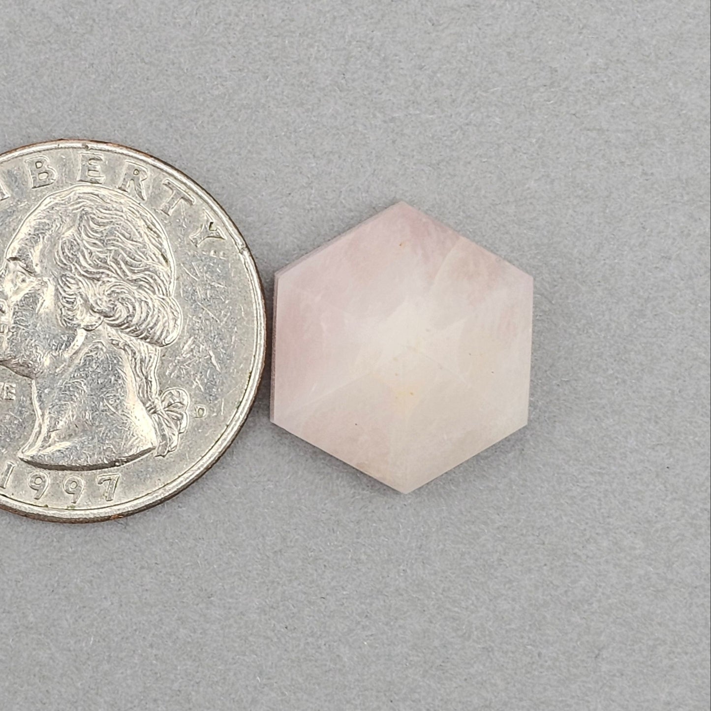 Rose Quartz Geometric Cabochon