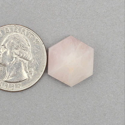 Rose Quartz Geometric Cabochon