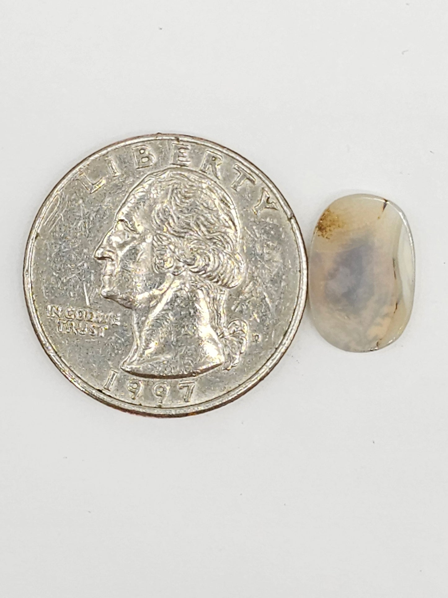 Scenic Dendritic Agate Cabochon – Natural Landscape Stone