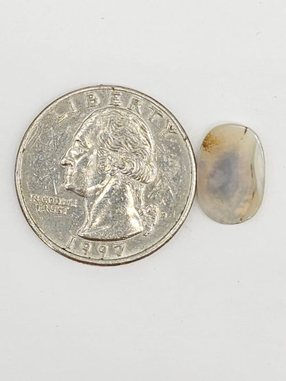 Scenic Dendritic Agate Cabochon – Natural Landscape Stone