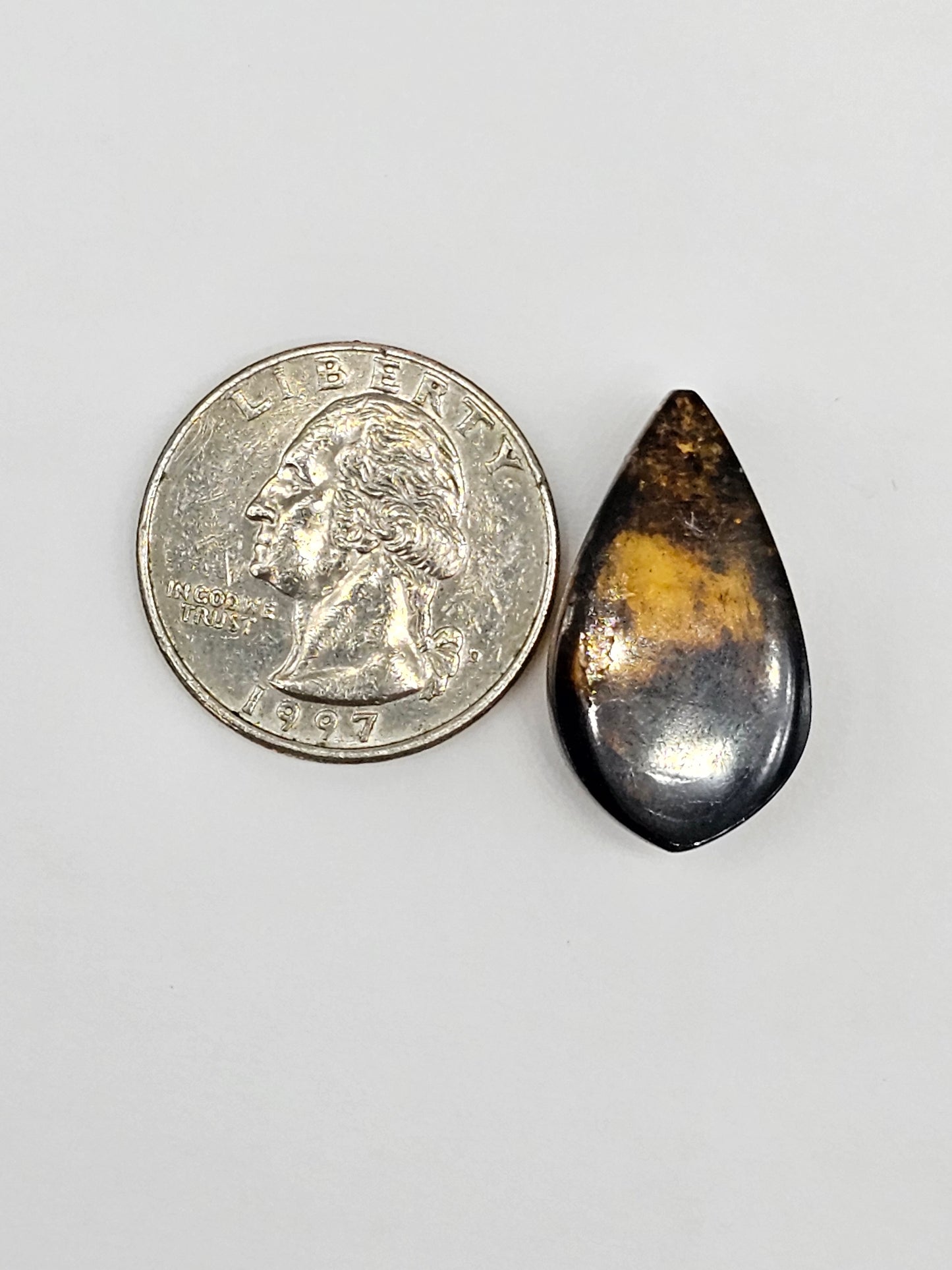 Amber cabochon | Artisan Cut Gemstone