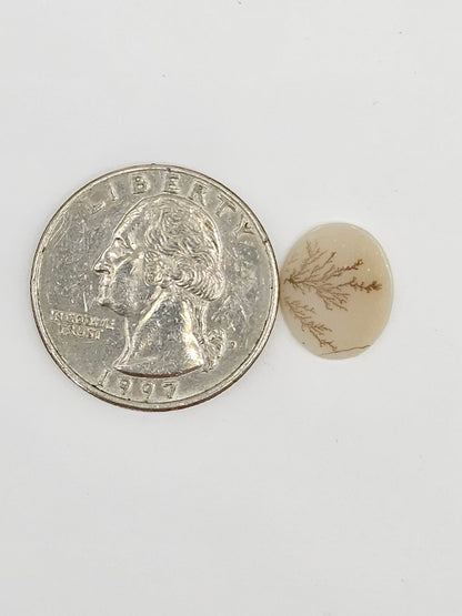 Scenic Dendritic Agate Cabochon – Natural Landscape Stone