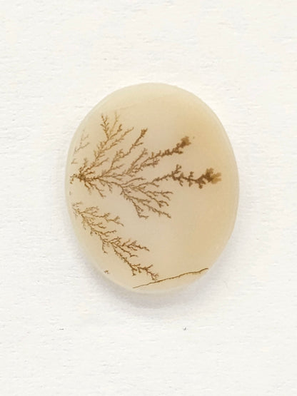 Scenic Dendritic Agate Cabochon – Natural Landscape Stone