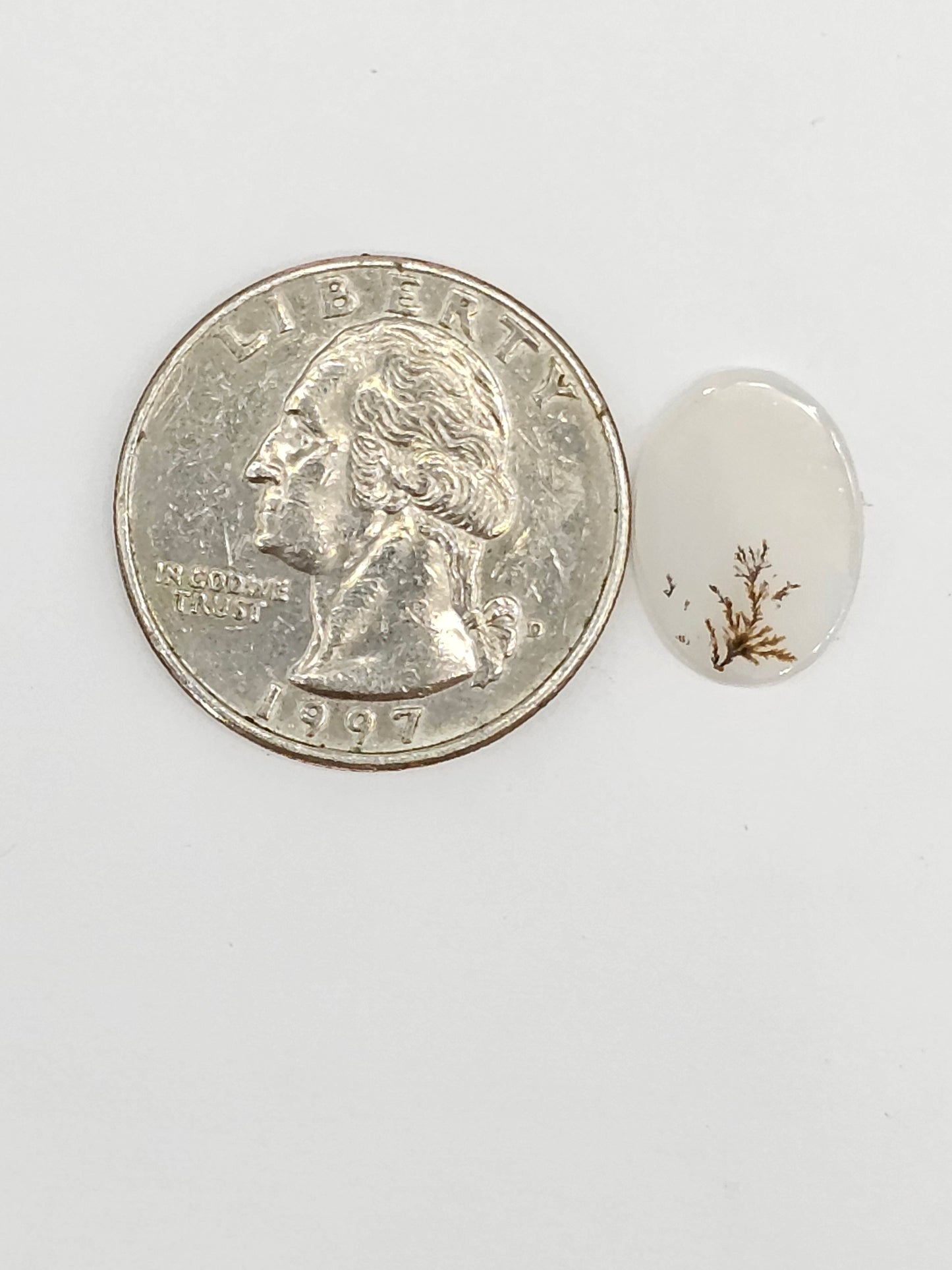 Scenic Dendritic Agate Cabochon – Natural Landscape Stone