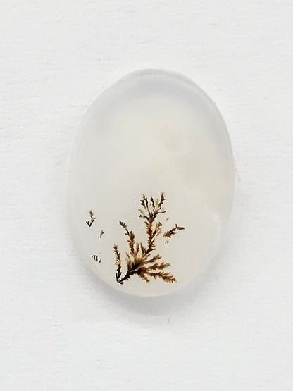 Scenic Dendritic Agate Cabochon – Natural Landscape Stone