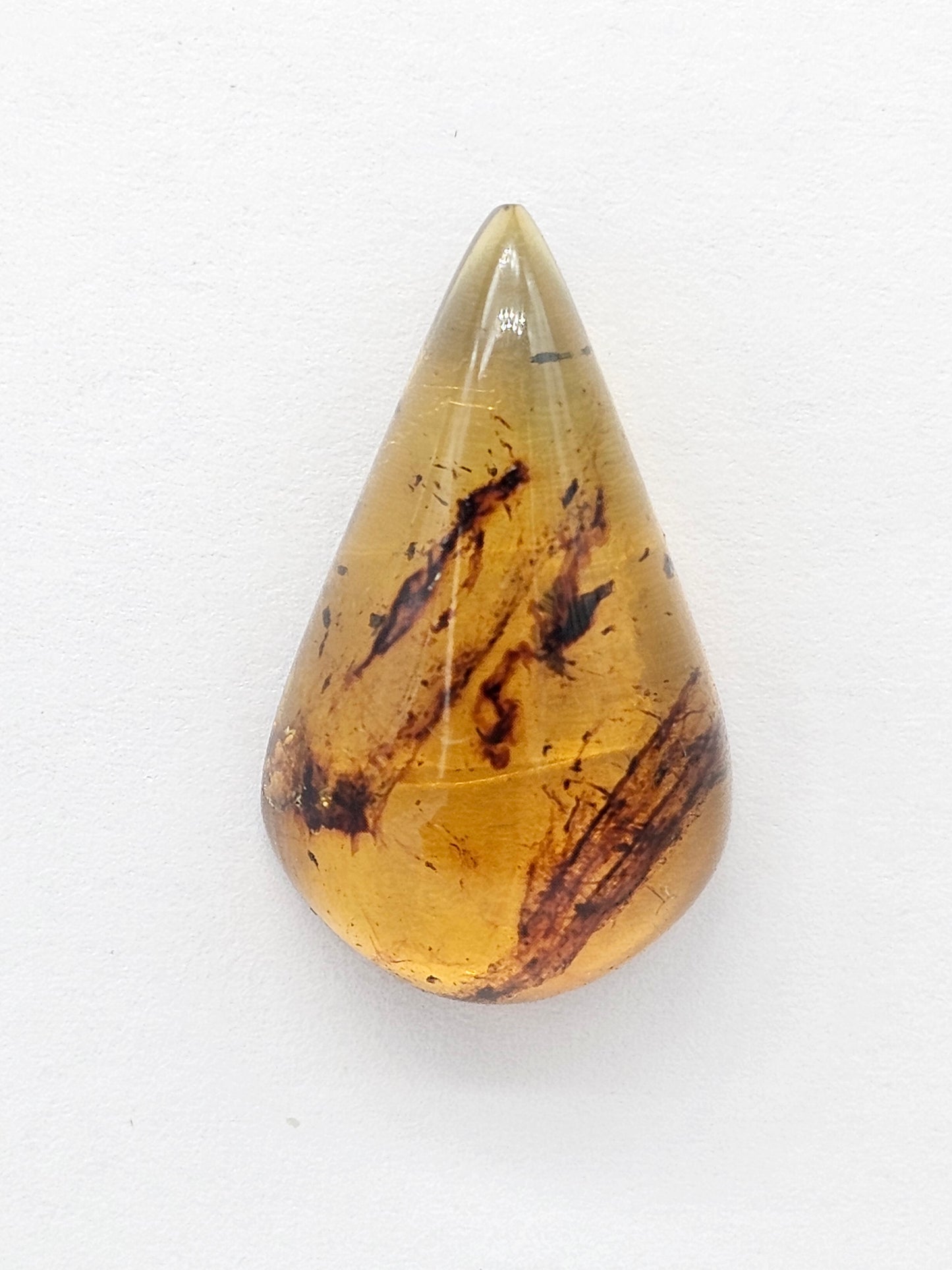 Amber cabochon | Artisan Cut Gemstone