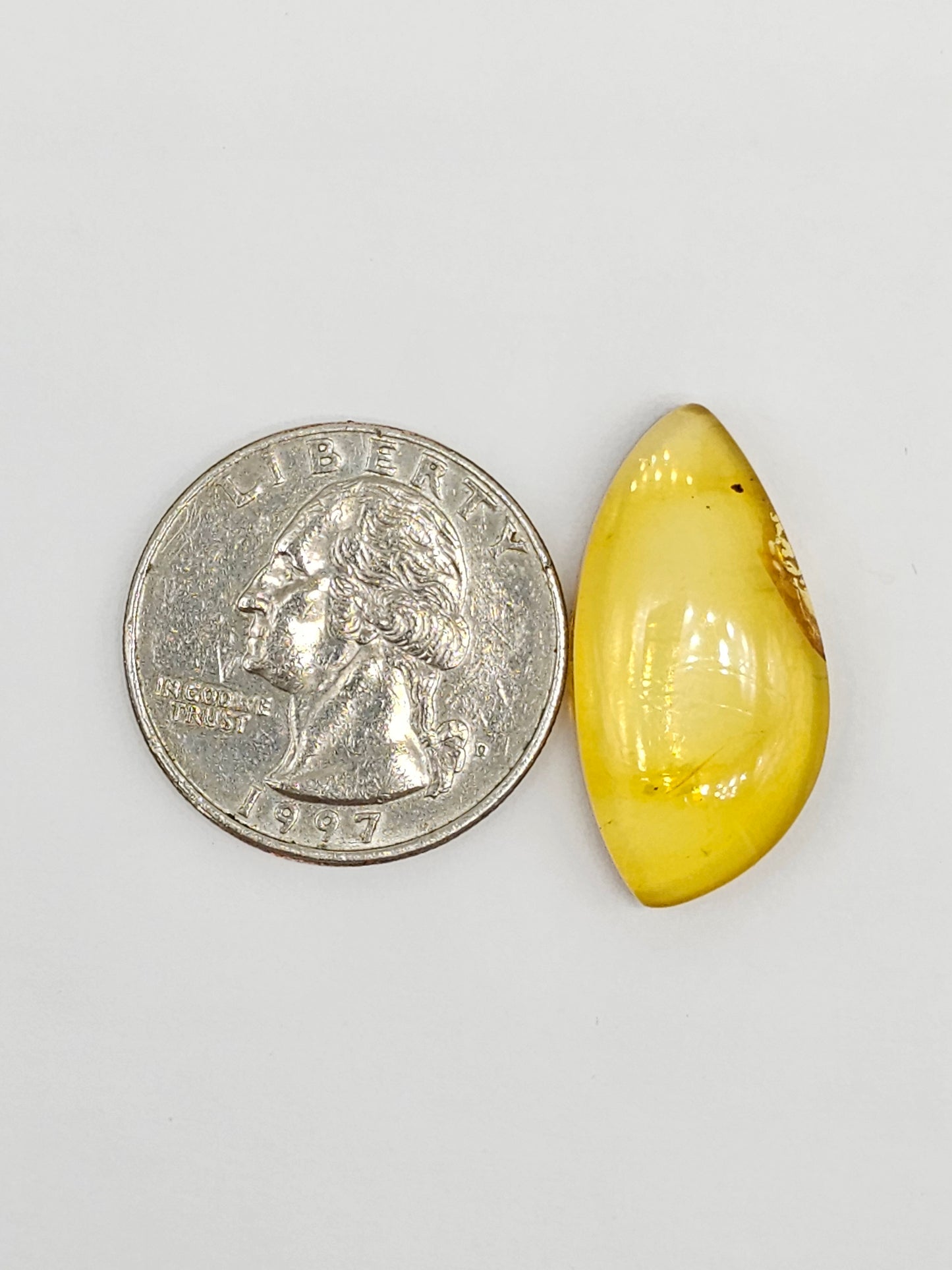 Amber cabochon | Artisan Cut Gemstone