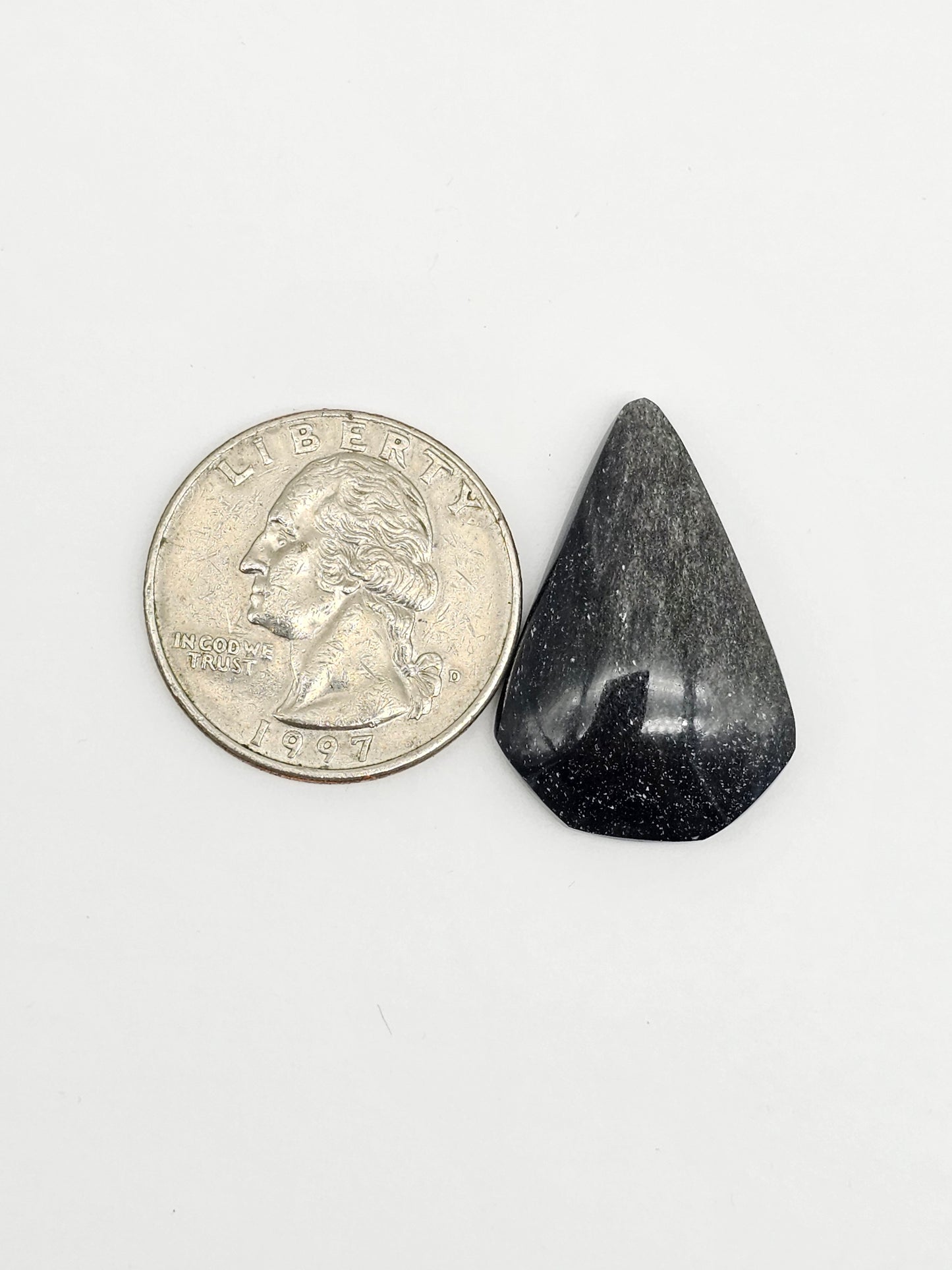 Gold Sheen Obsidian Cabochon | Natural Mexican Obsidian for Silversmiths