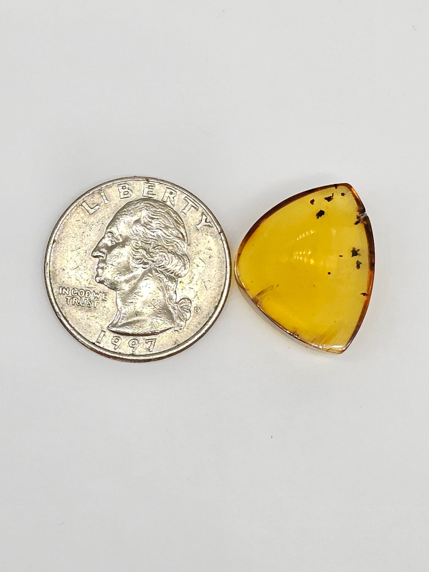 Amber cabochon | Artisan Cut Gemstone