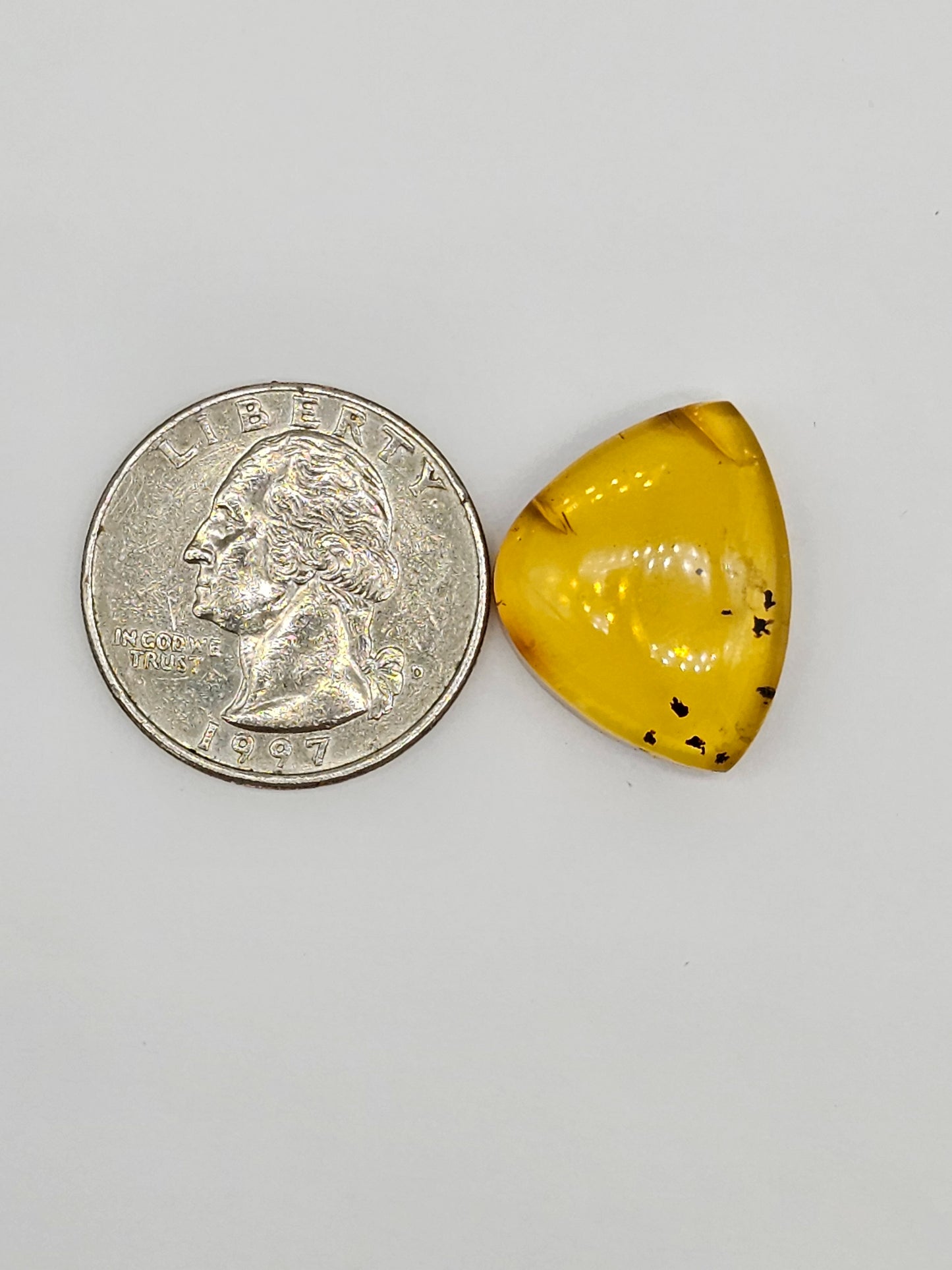 Amber cabochon | Artisan Cut Gemstone