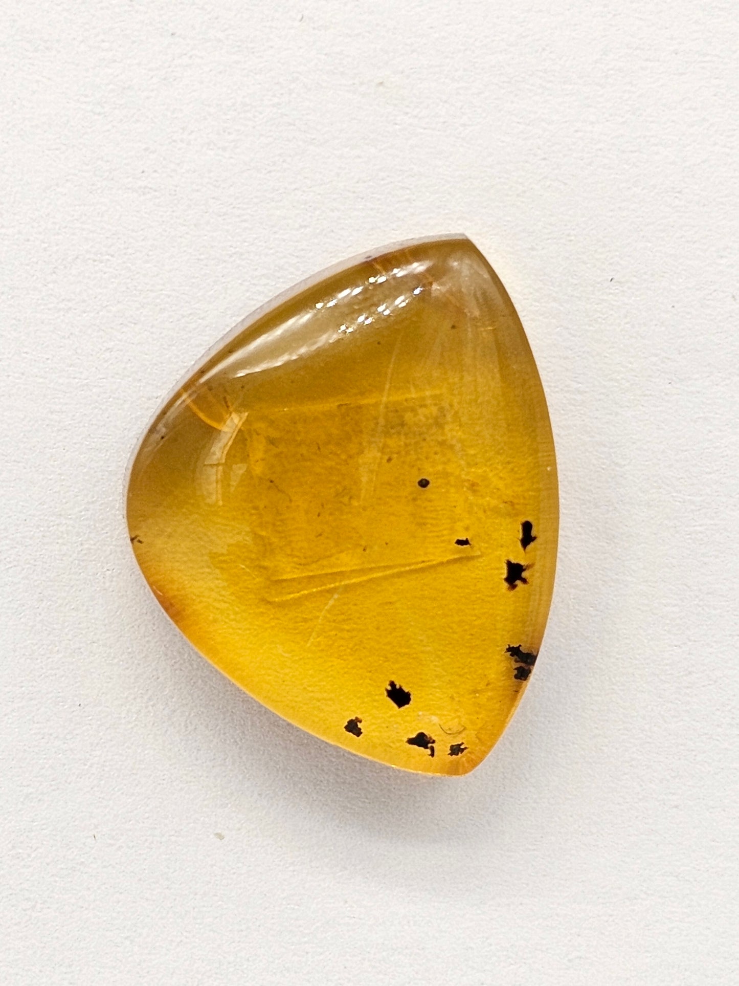 Amber cabochon | Artisan Cut Gemstone
